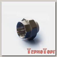 Муфта ПОЛИТЭК разъемная с внутренней резьбой 20 x 3/4, белая