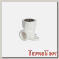 Угольник Kalde комбинированный с креплением 90гр., 25 x 1/2 ВР