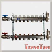 Коллектор Stout из нержавеющей стали в сборе без расходомеров 1/3/4x7, SMS 0912 000007
