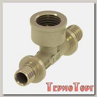 Тройник TECE TECEflex 90 гр. с внутренней резьбой, 25 х 3/4 х 25, латунь