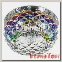 Светильник Эра декор хруст. плафон ёжик G9,220V, 40W, хром/мультиколор