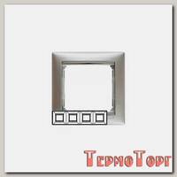 Рамка Legrand Valena 770334 4 поста алюминий матовый