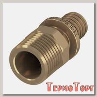 Соединение TECE TECEflex прямое с ниппелем 32 х 1, бронза