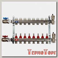 Коллектор Stout из нержавеющей стали в сборе с расходомерами 1/3/4x8, SMS 0907 000008