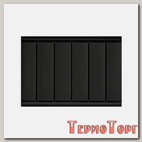Радиатор алюминиевый МАНДАРИН 300, черный матовый, боковое подключение / 7 секций